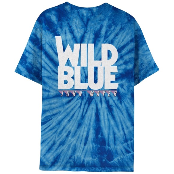 John Mayer Tie Dye Blue Limited Edition Wild Blue Tour T-Shirt Brand New Size S - Picture 1 of 6
